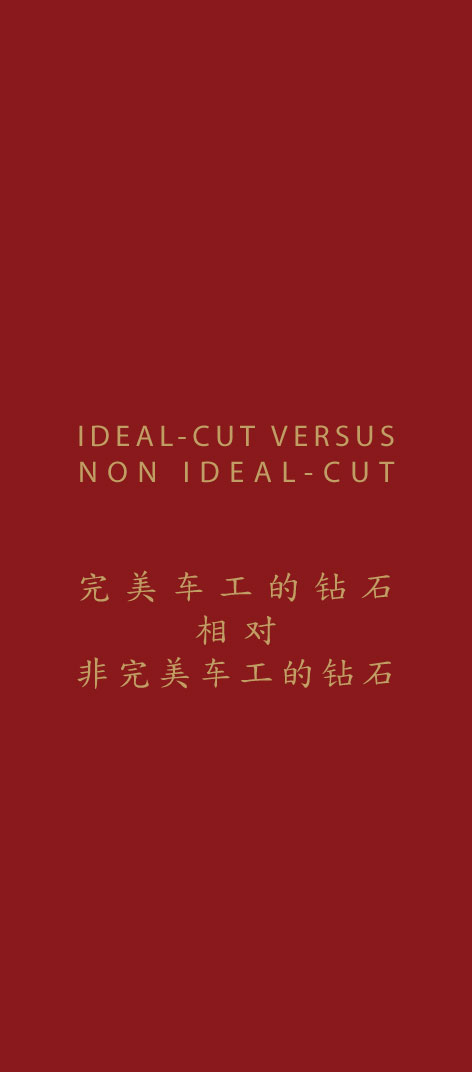 Ideal Cut Versus Non Ideal Cut Label
