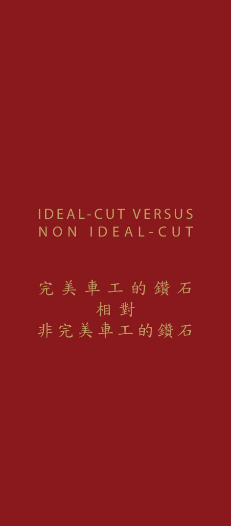 Ideal Cut Versus Non Ideal Cut Label